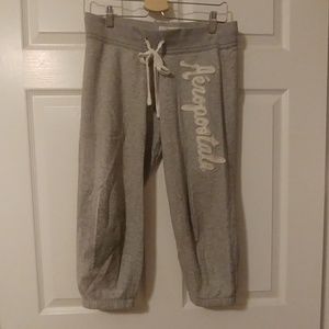 Grey Pajama Capris